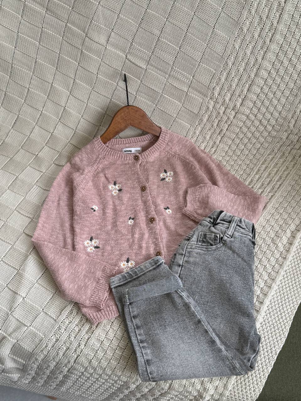 ژاکت بافت بابونه - نی نی لوس