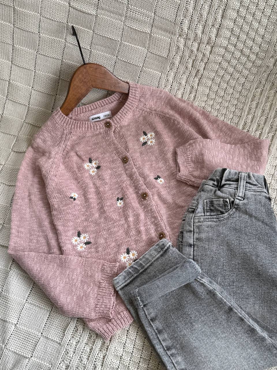 ژاکت بافت بابونه - نی نی لوس