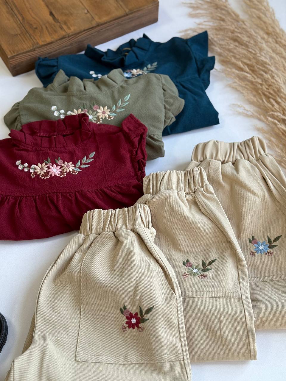 شومیز شلوار گلدوزی - نی نی لوس