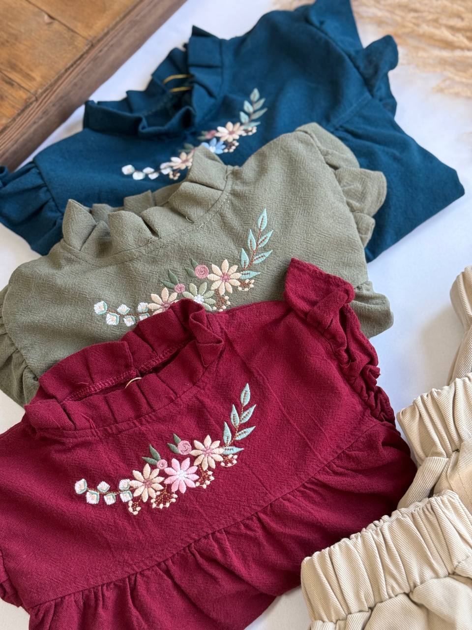 شومیز شلوار گلدوزی - نی نی لوس