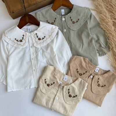 شومیز یقه ب ب گلدوزی - نی نی لوس