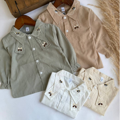 شومیز یقه گلدوزی - نی نی لوس