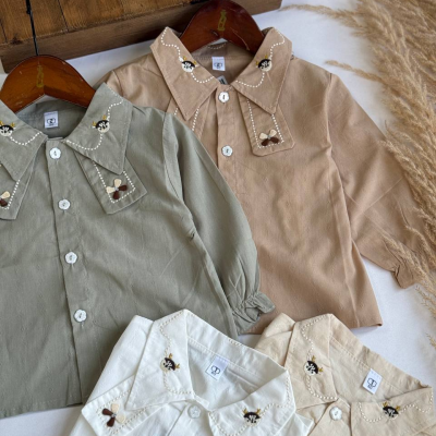 شومیز یقه گلدوزی - نی نی لوس