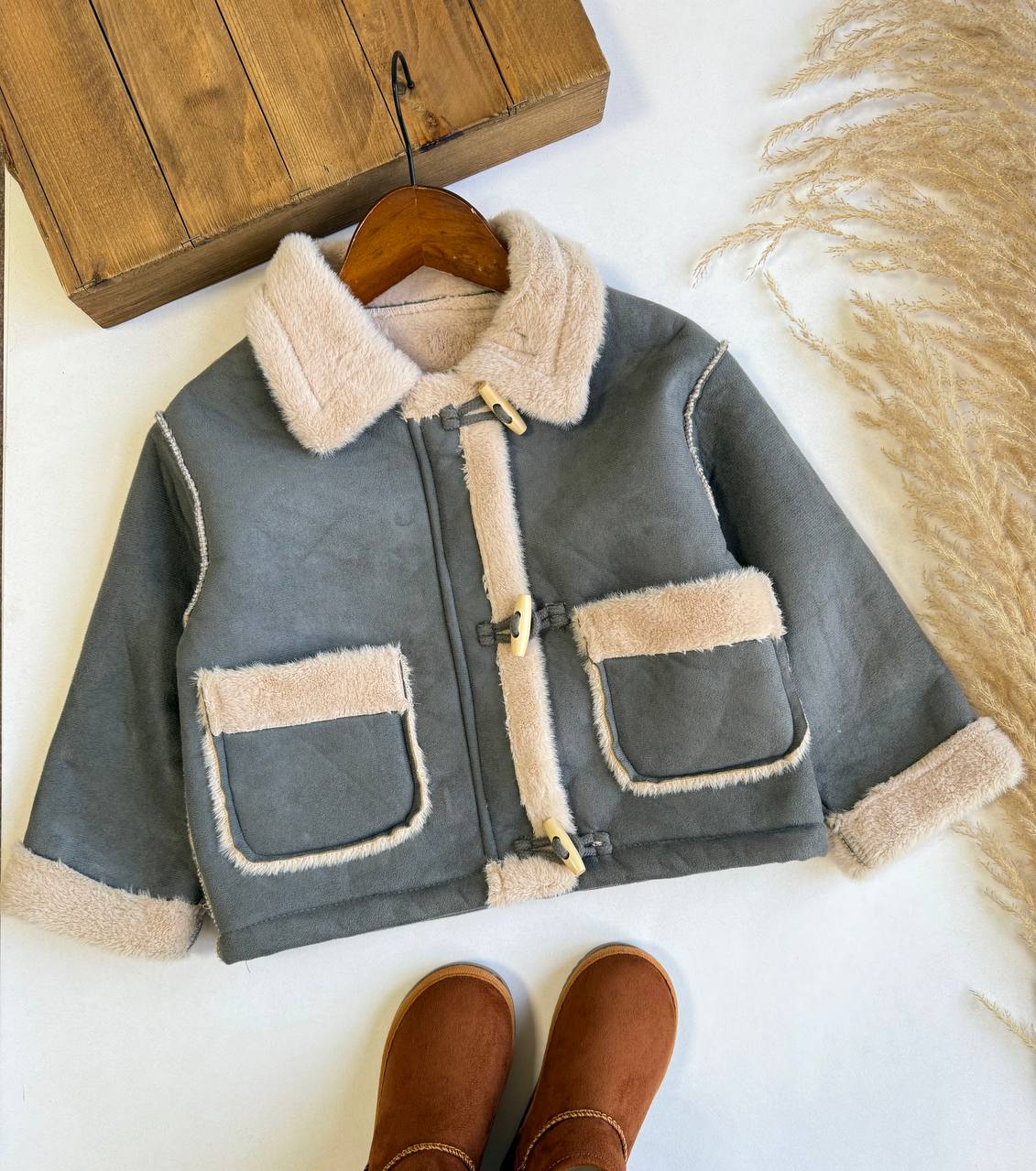 بوفالو دکمه چوبی - نی نی لوس