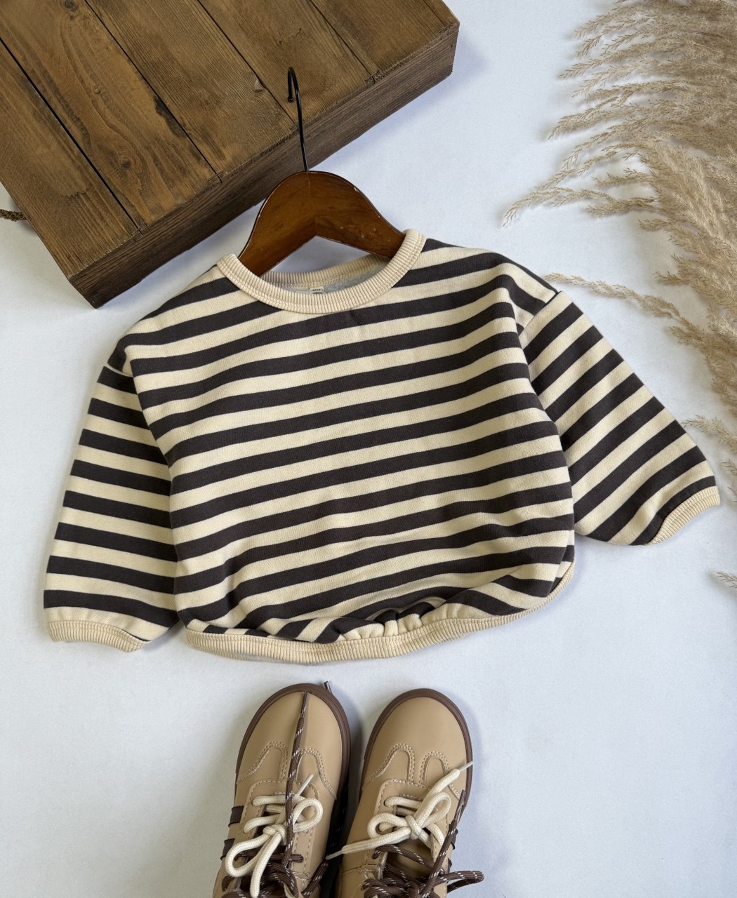 دورس راه راه قهوه ای - نی نی لوس