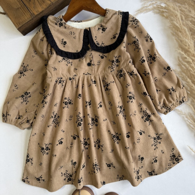 پیراهن کبریتی یقه ب ب - نی نی لوس