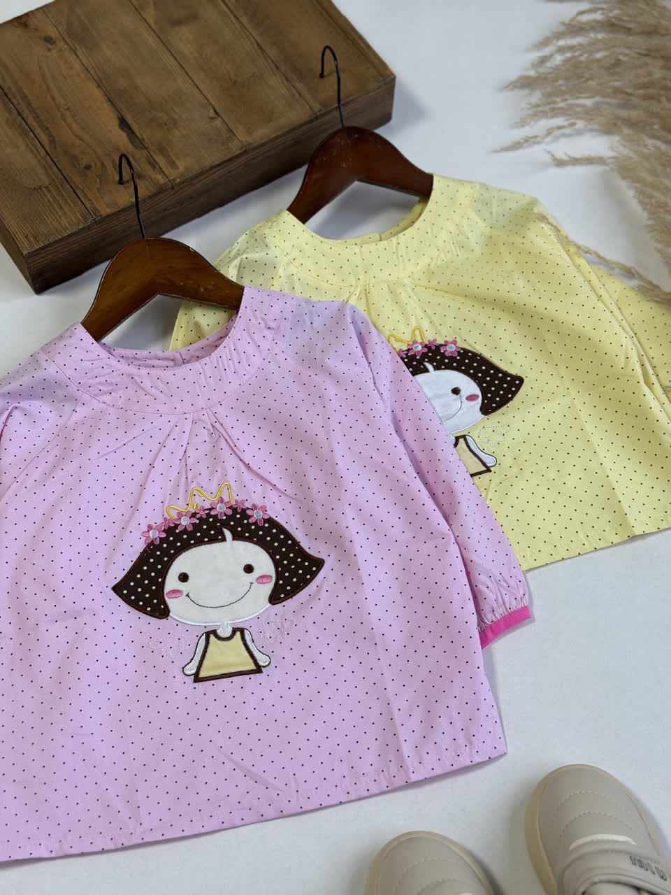 بلوز پیشبندی دکمه توپی - نی نی لوس