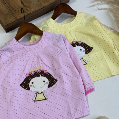 بلوز پیشبندی دکمه توپی - نی نی لوس