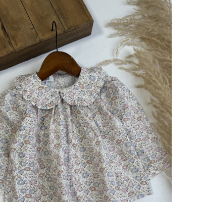 شومیز یقه ب ب شکوفه - نی نی لوس