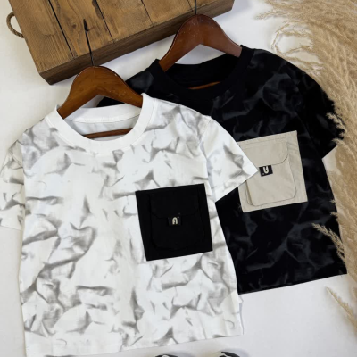 تیشرت ابر و بادی جیبدار - نی نی لوس