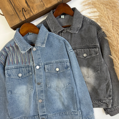 کت جین دوخت رنگی - نی نی لوس