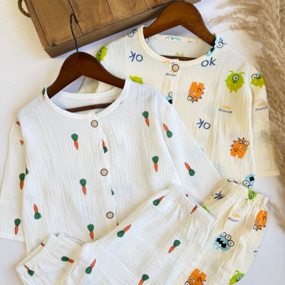 بلوز شلوار میکروب و هویج - نی نی لوس