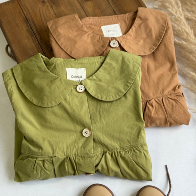 کت کتان یقه ب ب - نی نی لوس