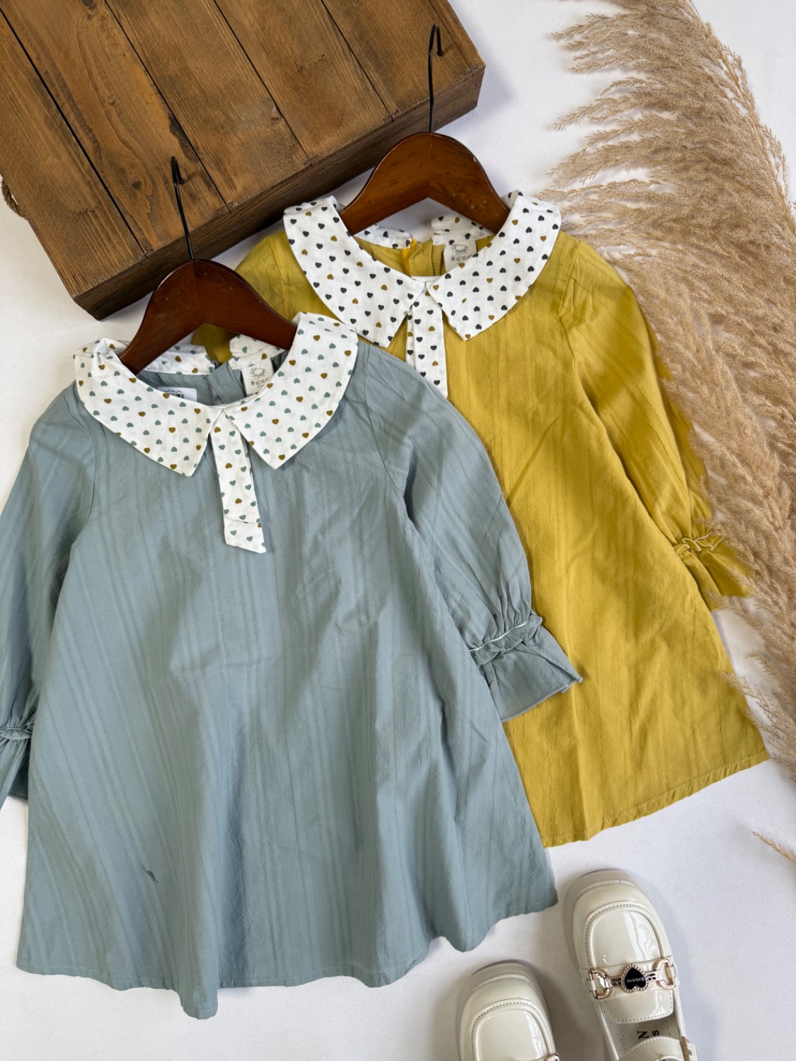 پیراهن یقه قلبی - نی نی لوس