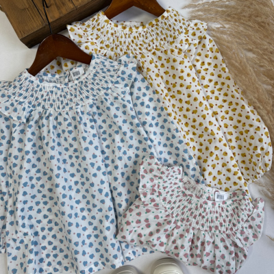 پیراهن قلب های رنگی - نی نی لوس