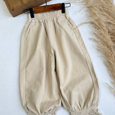 شلوار کتان پایین چین - نی نی لوس