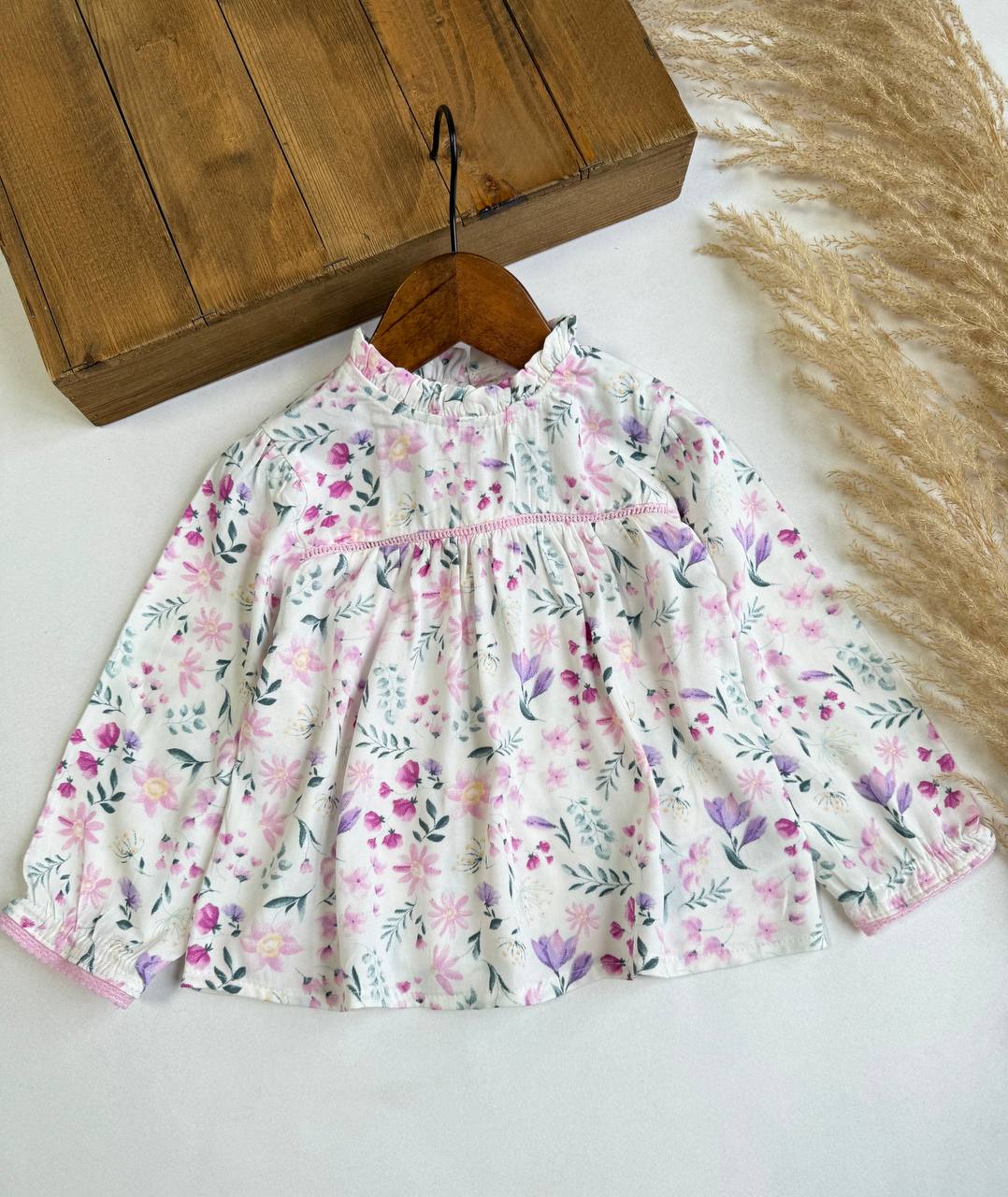 شومیز بنفشه گل - نی نی لوس