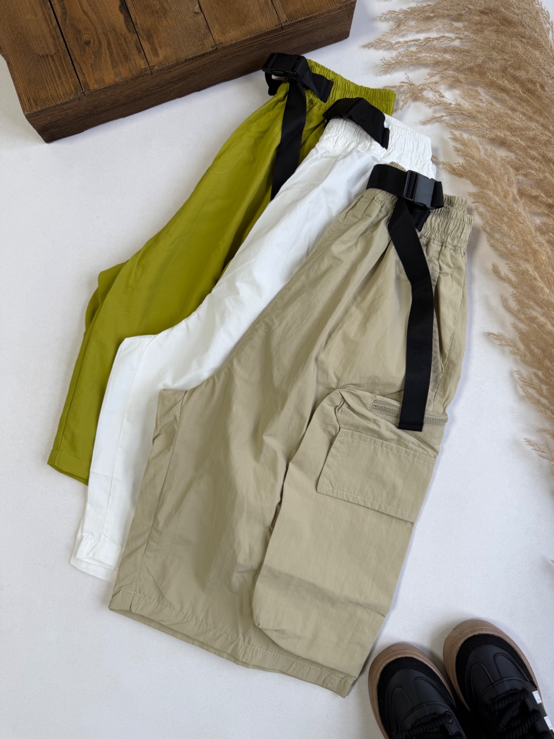 شلوارک کمر دار - نی نی لوس